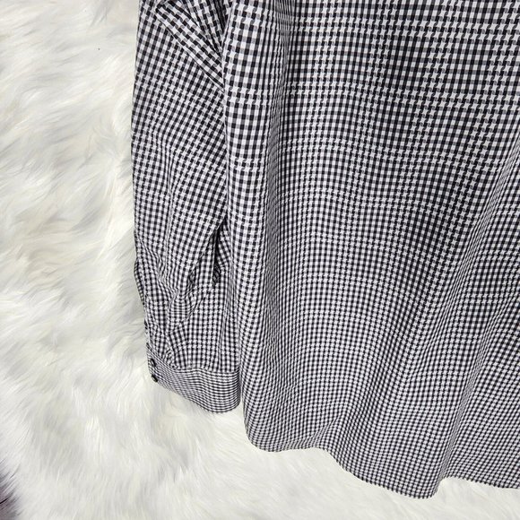 Robert Graham Men's Stars Checkered Button Up Long Sleeve Shirt Size XL Gray - Picture 10 of 11